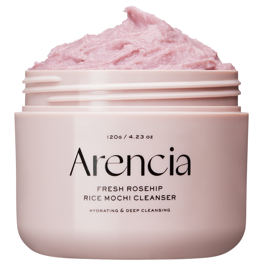 Arencia Fresh Rosehip Rice Mochi Cleanser 120г — корейски мочи почистващ гел с шипка и ориз