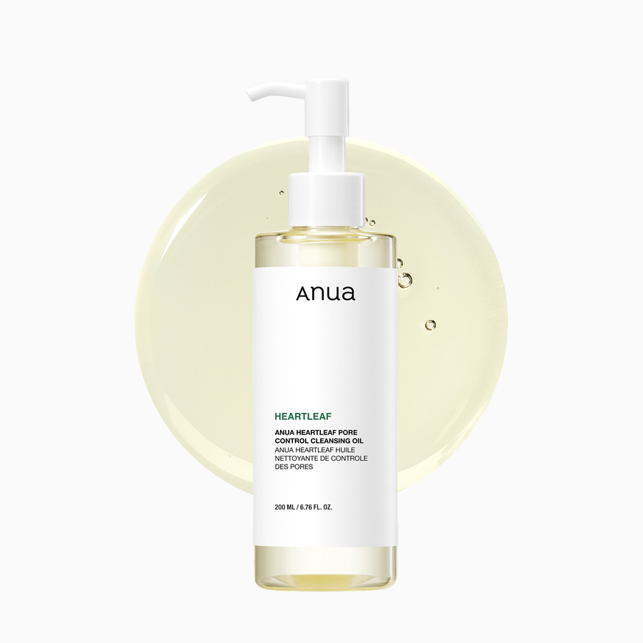 Anua Heartleaf Pore Control Cleansing Oil 200мл — корейско почистващо олио с 77% heartleaf за мазни пори