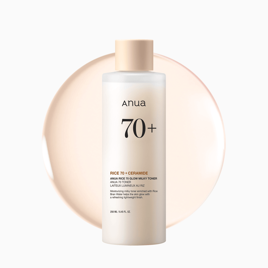 Anua Rice 70 Glow Milky Toner 150мл — корейски млечен тонер с ориз, керамиди и пробиотици за сияние