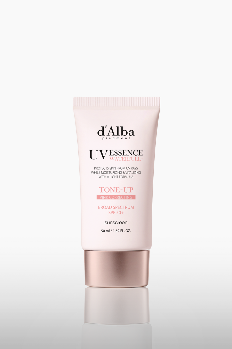 d'Alba Waterfull Essence Tone Up Sun Cream SPF50 PA++++ 50мл — корейски SPF крем с моментален tone-up ефект
