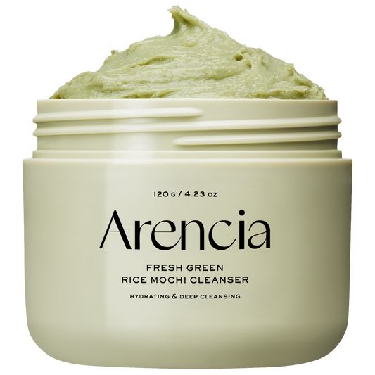 Arencia Fresh Green Rice Mochi Cleanser 120г — нежен корейски мочи почистващ гел със зелен ориз