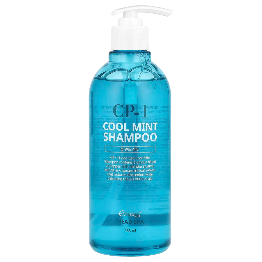 CP-1 Head Spa Cool Mint Shampoo 500мл — освежаващ корейски ментов шампоан за мазен скалп