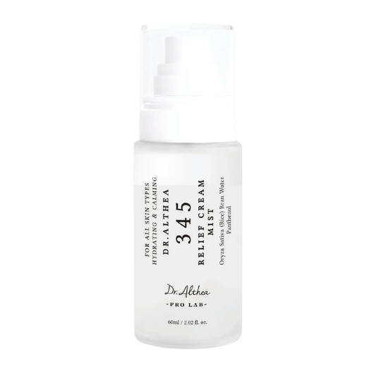 Dr. Althea 345 Relief Cream Mist 60мл — корейски двуслоен кремов мист с оризова вода за хидратация през деня