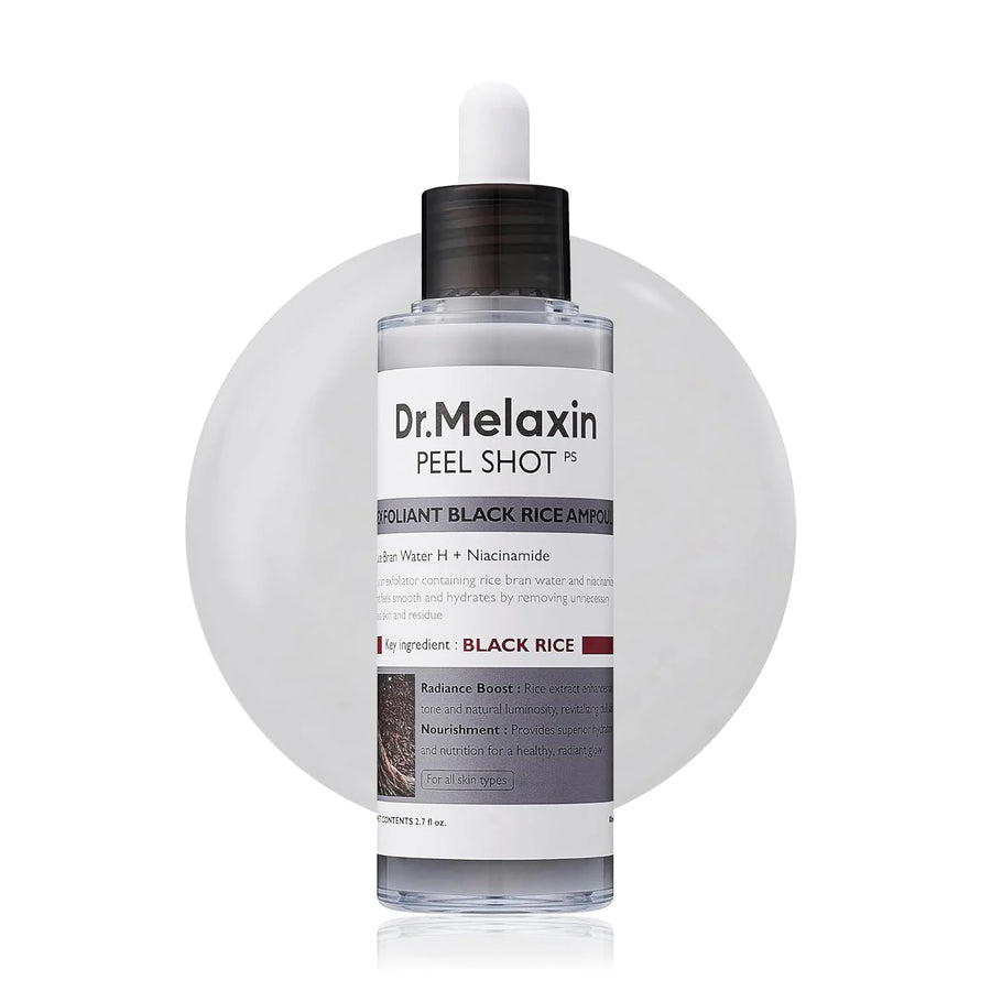 Dr.Melaxin Peel Shot Exfoliant Black Rice Ampoule 80мл — корейска ензимна пилинг-ампула с черен ориз