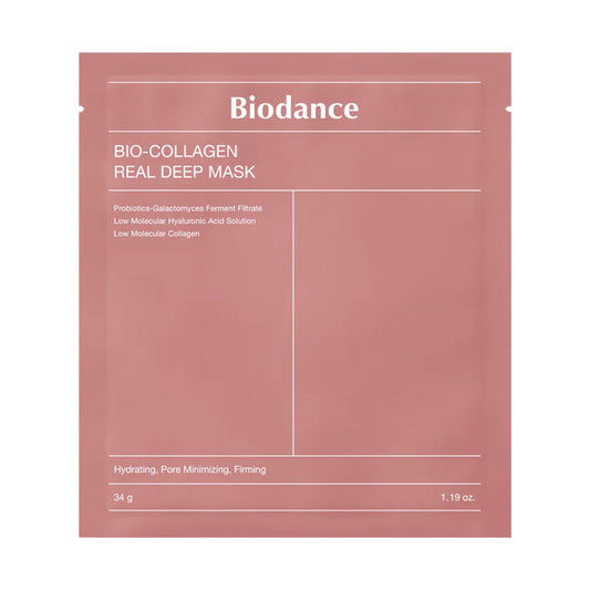 Biodance Bio Collagen Real Deep Mask 4 броя — виралната корейска биоцелулозна нощна маска с колаген