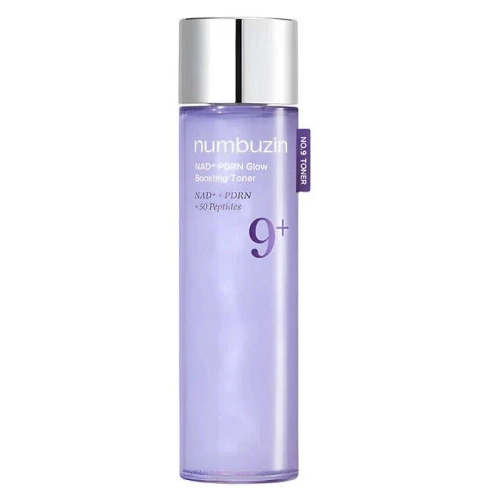 Numbuzin No.9+ NAD+ PDRN Glow Boosting Toner 150мл — иновативен корейски тонер с NAD+ и PDRN за сияен тен